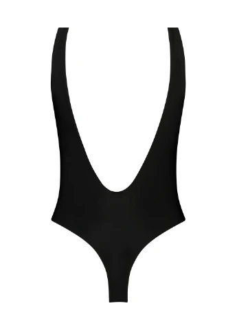 Черный демисезонный купальник слитный, майо Hunkemoller