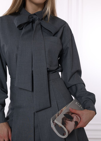 Темно-серая кэжуал рубашка меланж YA FOR YOU