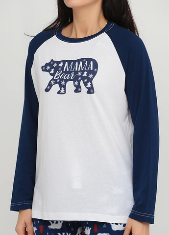 Темно-синя всесезон піжама (реглана, штани) реглан + брюки SleepytimePjs