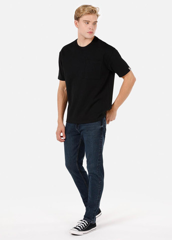 Темно-синие демисезонные зауженные джинсы Colin's