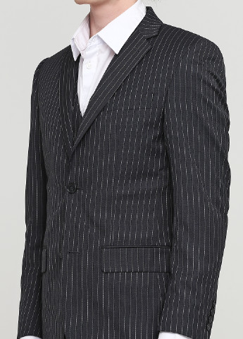 Темно-серый демисезонный костюм (жилет, пиджак) Jeff Banks