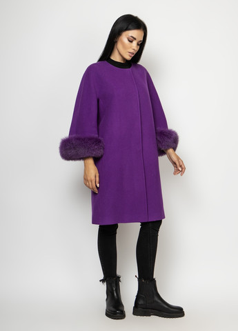 Фиолетовое демисезонное Пальто однобортное O`zona milano