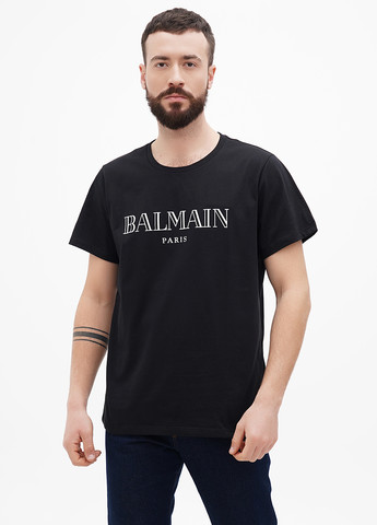 Черная футболка Balmain