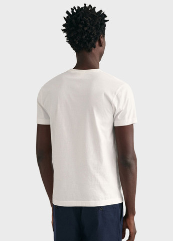 Белая футболка Gant
