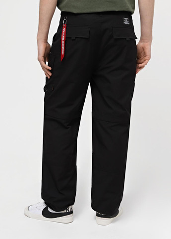 Черные кэжуал демисезонные карго брюки Alpha Industries