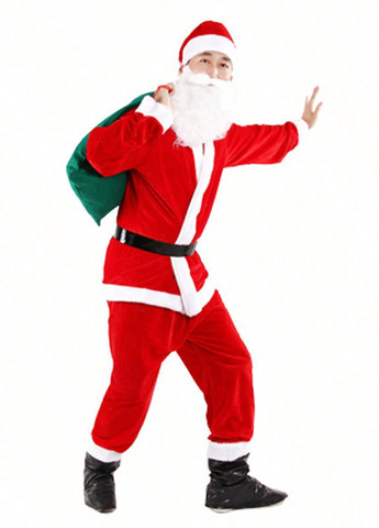 Маскарадний костюм (шапка, борода, кардиган, ремінь, брюки, черевики, мішок) SHEIN (346756185)