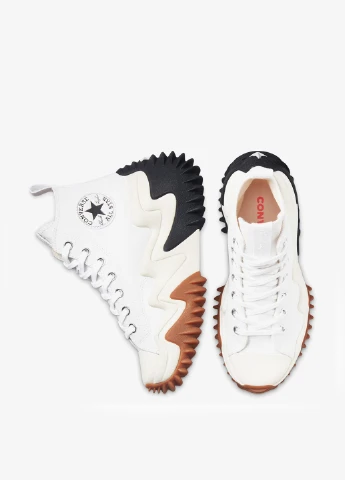 Белые кеды Converse RUN STAR MOTION с логотипом