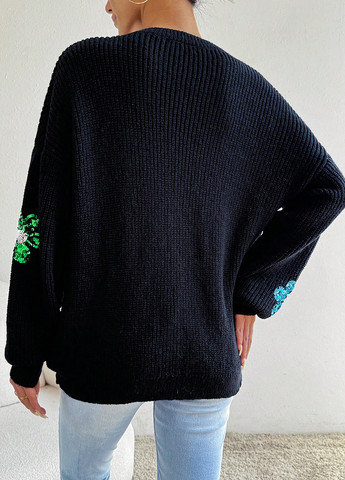 Черный демисезонный джемпер джемпер SHEIN