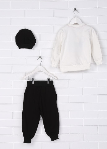 Білий демісезонний комплект (світшот, штани, шапка) Jeliboom