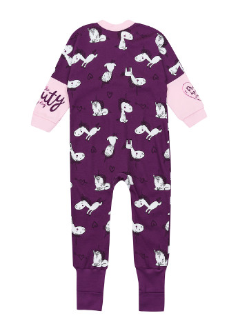 Фиолетовая всесезон пижама комбинезон Ляля
