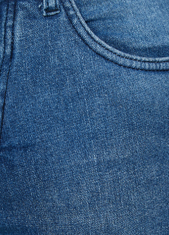 Голубые демисезонные зауженные джинсы KOTON