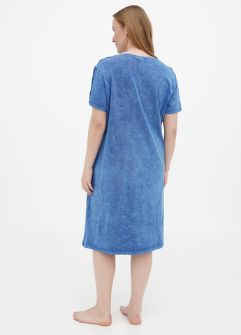 Светло-синее домашнее платье ROMEO LIFE варенка