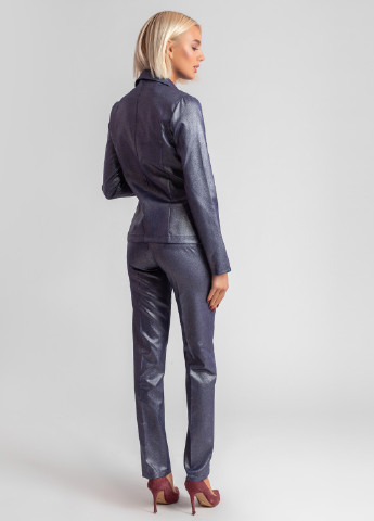 Костюм (жакет, брюки) Charm Collection брючний однотонний темно-синій кежуал