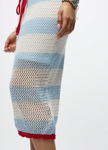 Разноцветная кэжуал в полоску юбка SHEIN карандаш