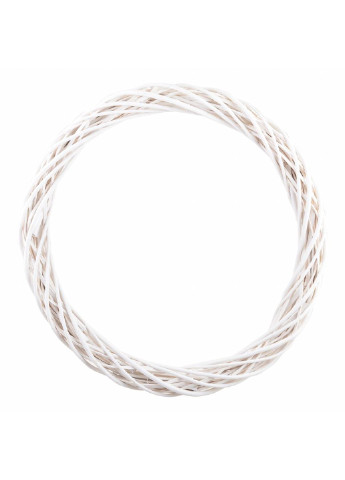 Украшение декоративное Венок ротанговый белый, d-60см (973450) YES! Fun (254593247)