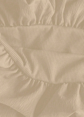 Бежева кежуал сукня з пишною спідницею SHEIN однотонна