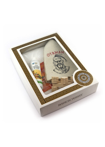 Подарочный набор для сауны3 Отаман, 4 предмета Luxyart (252261922)