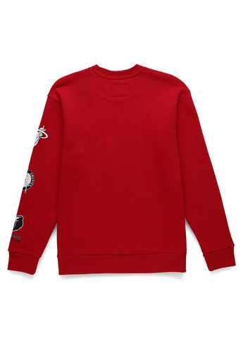 Червоний світшот Hollister малюнок без декору (340310820)