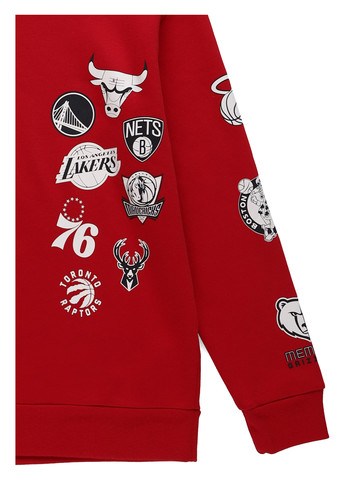 Червоний світшот Hollister малюнок без декору (340310820)