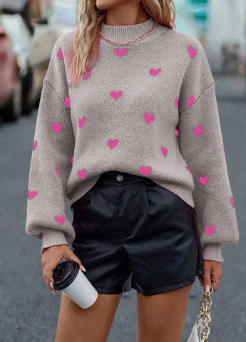 Оливковий (хакі) демісезонний светр SHEIN