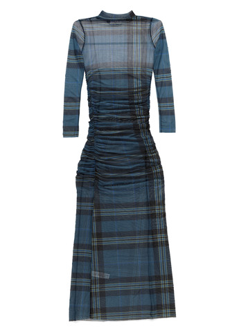 Синее кэжуал платье New Girl Order в клетку