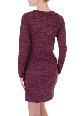 Сливовое кэжуал платье футляр Miss Miss меланжевое