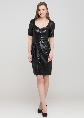 Черное кэжуал платье футляр Modus