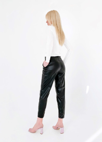 Черные классические демисезонные зауженные, прямые, классические, укороченные брюки Jolie