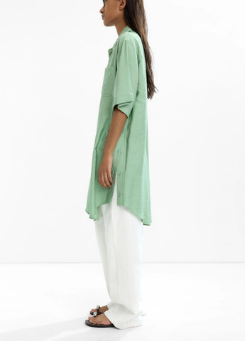 Зеленое кэжуал платье рубашка Parfois однотонное