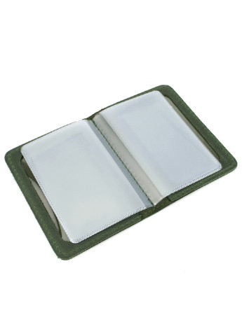 Жіночий подарунковий набір №44 зелений (гаманець, 2 обкладинки, ключниця) в коробці HandyCover (206521421)