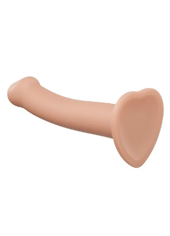 Насадка для страпона Dual Density Dildo Flesh L, диаметр 3,7см, двухслойная, гибкая Strap-On-Me (256537636)