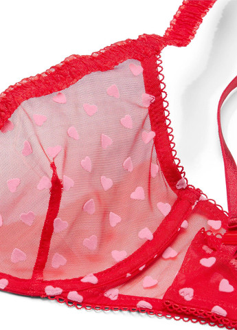 Красный демисезонный комплект (бюстгальтер, трусики) Victoria's Secret