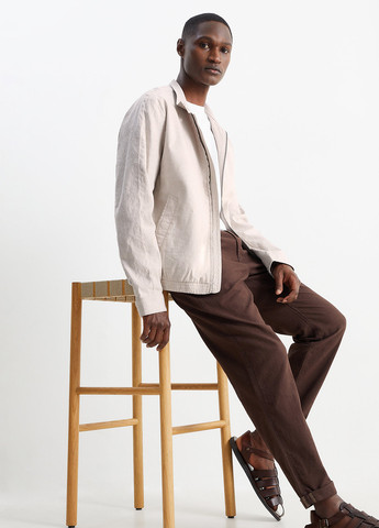 Бежевая демисезонная куртка C&A