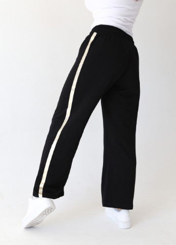 Спортивные штаны женские черные широкие Bebe прямая (254091021)