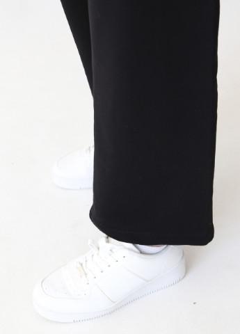 Черные спортивные демисезонные прямые брюки Bebe