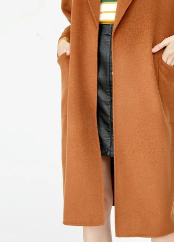 Коричневое демисезонное Пальто Only