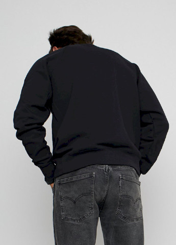 Свитшот мужской YAPPI - крой рисунок черный кэжуал - (251424171)