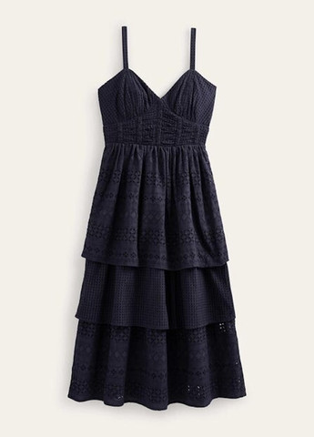 Темно-синее кэжуал платье клеш Boden однотонное