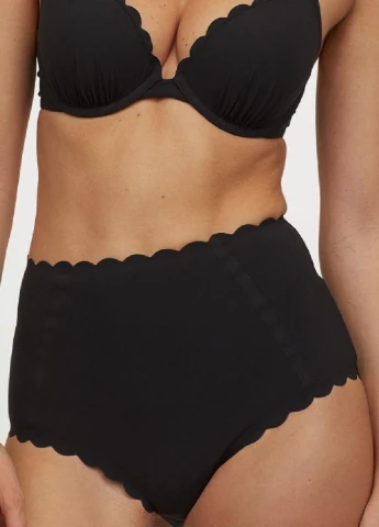 Черные купальные трусики однотонные H&M
