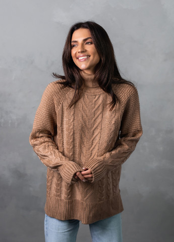 Темно-бежевый свитер женский Bakhur