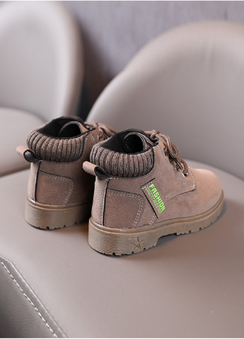 Серые кэжуал осенние ботинки No Brand