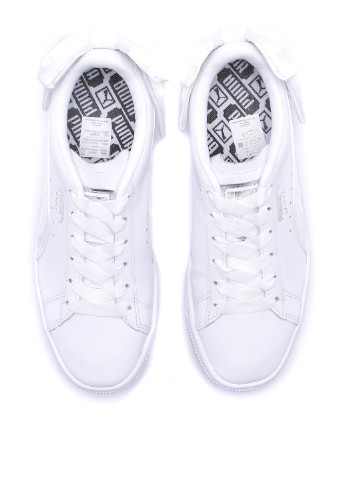 Белые демисезонные кроссовки Puma Suede Classic &ndash