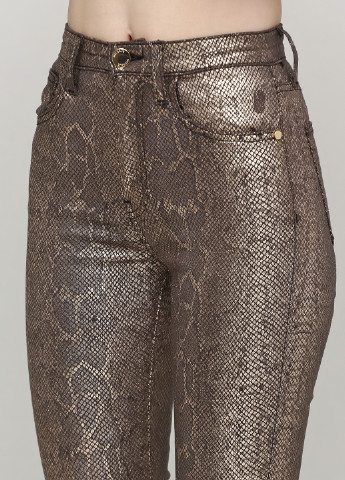 Серо-коричневые кэжуал демисезонные зауженные брюки Uterque