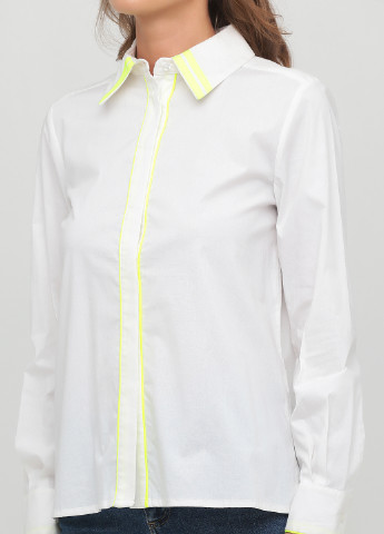 Белая кэжуал рубашка однотонная Sarah Chole
