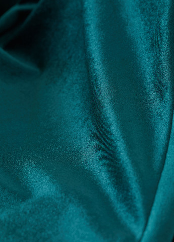 Изумрудная кэжуал однотонная юбка H&M а-силуэта (трапеция)