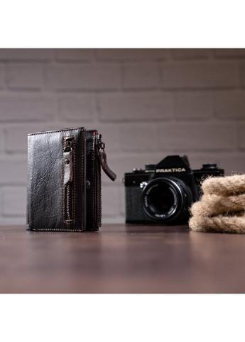 Чоловік шкіряний гаманець 9х11,5х1,5 см Vintage (229458628)