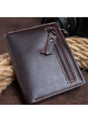 Мужской кожаный кошелек 9х11,5х1,5 см Vintage (229458628)