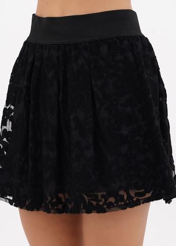 Черная кэжуал однотонная юбка Sassofono клешированная