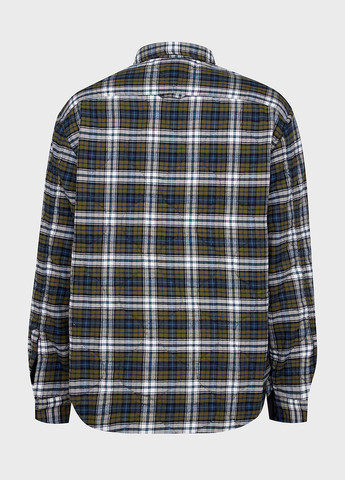 Оливковковая (хаки) кэжуал рубашка в клетку Tommy Hilfiger
