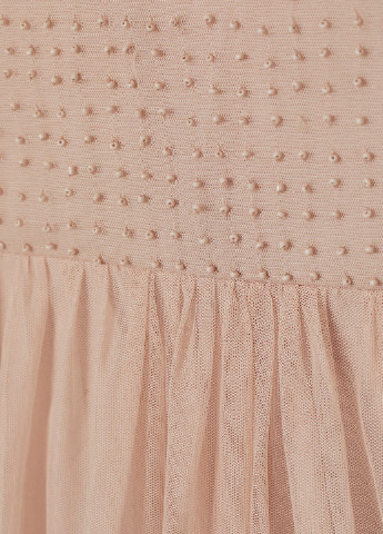 Бежевое платье H&M однотонное